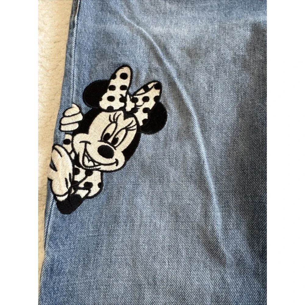 Girl's 2017 Gap Disney Girlfriend Jeans Mickey Minnie Mouse Size 14
